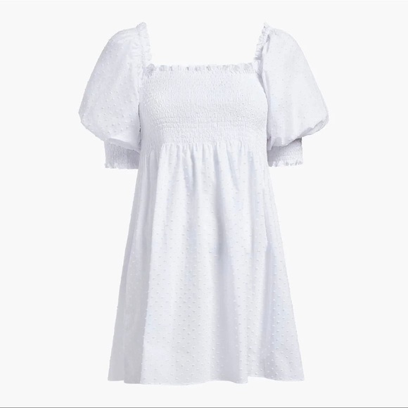 Hill House Athena Nap Dress Sz M white NWT - Picture 4 of 7